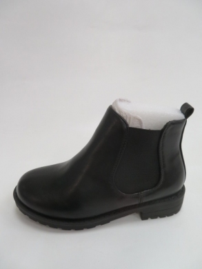 Botki damskie jesienne na płaskim (28-35) XOM-775 A BLACK PU