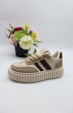 Buty sportowe damskie na płaskim (36-41) EL-056 BEIGE