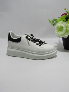 Buty sportowe damskie na płaskim (36-41) EV-388 WH/BLACK