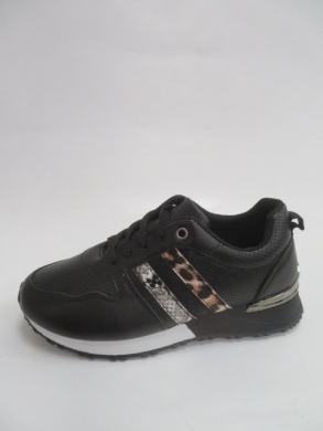 Buty sportowe damskie na płaskim (36-41) SL027 BLACK