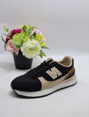 Buty sportowe damskie na płaskim (36-41) 24069 BLACK