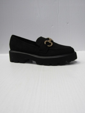 Mokasyny damskie na płaskim (36-41) YDF-25 BLACK