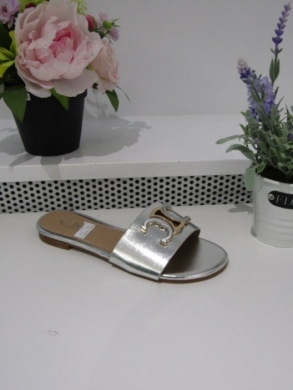 Klapki damskie na płaskim (36-41) 5174 SILVER
