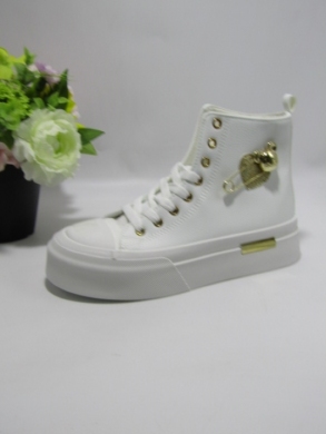 Trampki damskie na płaskim (36-41) YH41 WHITE
