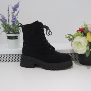 Trapery damskie ocieplane (36-41) 8655 BLACK