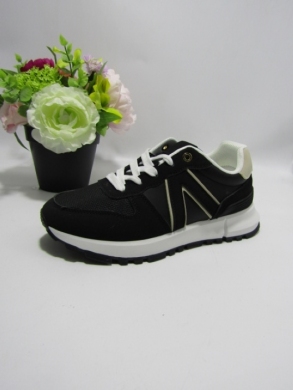 Buty sportowe damskie na płaskim (36-41) BO-126 BLACK