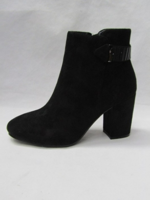Botki damskie ocieplane na obcasie (36-41) 7064-61A BLACK