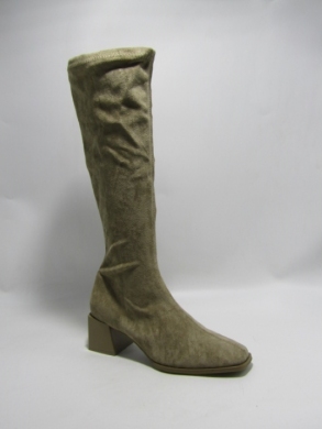 Kozaki damskie na obcasie (36-41) 9570A-1 KHAKI