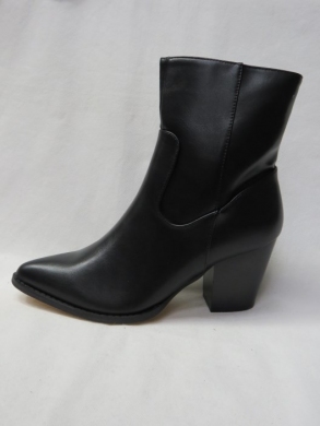 Botki damskie ocieplane na obcasie (36-41) F5780 BLACK