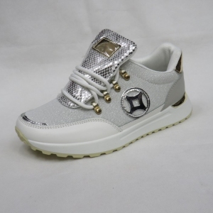 Buty sportowe damskie na płaskim (36-41) 9230-2 WHITE