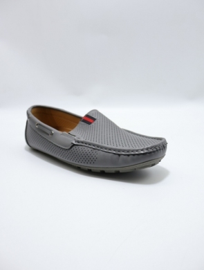 Mokasyny męskie (40-45) H2313-3 GREY
