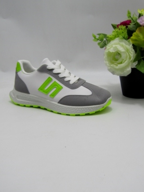 Buty sportowe damskie na płaskim (36-41) QH-37 WHITE/GREEN