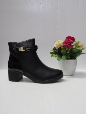 Botki damskie ocieplane na obcasie (36-41) 6629-1 BLACK