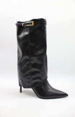 Kozaki damskie na szpilce (36-41) X8433 BLACK