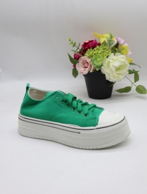 Trampki damskie na płaskim (36-41) TA-215 GREEN