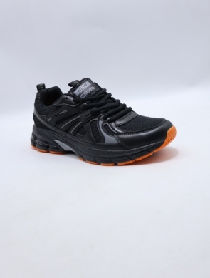Buty sportowe damskie na płaskim (36-41) AD632 BL/ORANGE