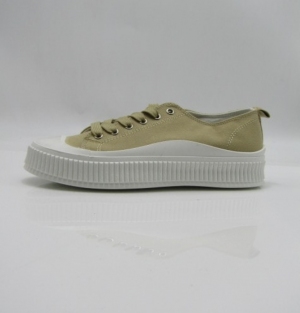 Trampki damskie na płaskim (36-41) RE20 KHAKI
