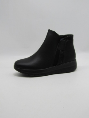 Botki damskie ocieplane na płaskim (36-41) JM3011 BLACK