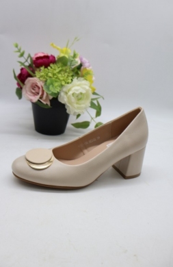 Czółenki damskie na obcasie (36-41) YCC-158 BEIGE