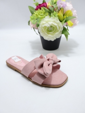Klapki damskie na płaskim (36-41) LX9614 PINK