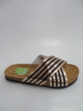 Klapki damskie na płaskim (36-41) RS-43 ROSE/BLACK