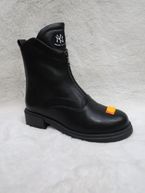Botki damskie ocieplane na płaskim (36-41) XPL-09 BLACK