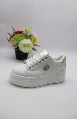 Buty sportowe damskie na płaskim (36-41) V555 WHITE