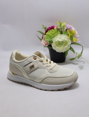 Buty sportowe damskie na płaskim (36-41) 6782 BEIGE
