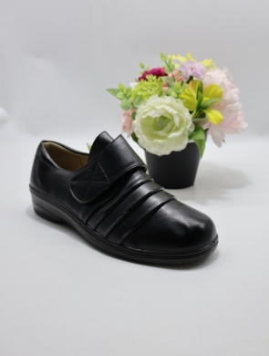 Półbuty damskie na płaskim (39-42) A182-1 BLACK