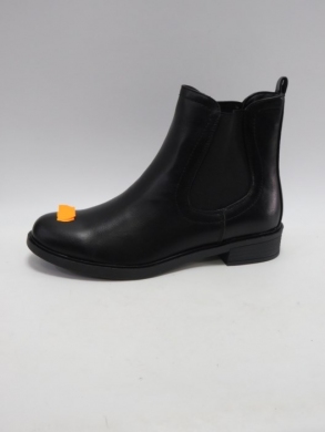 Botki damskie ocieplane na płaskim (36-41) MR-15 BLACK