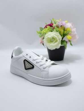 Buty sportowe damskie na płaskim (36-41) EV-313 WH/BLACK