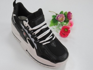Buty sportowe damskie na płaskim (36-41) A34 BLACK/WHITE