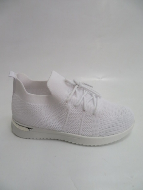 Buty sportowe damskie na płaskim (36-41) 9033-SP WHITE