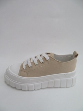 Trampki damskie na koturnie (36-41) VL150 BEIGE
