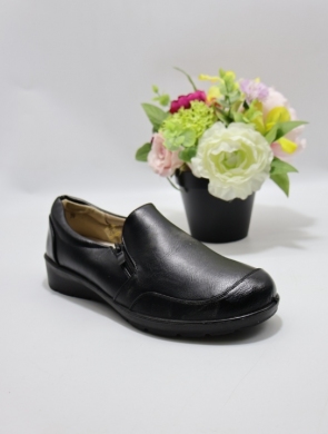 Półbuty damskie na płaskim (36-41) DB9102-1 BLACK
