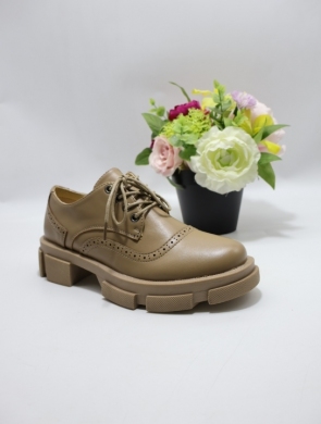 Półbuty damskie na płaskim (36-41) 1090 KHAKI