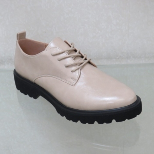 Półbuty damskie na płaskim (36-41) C21-39117 BEIGE