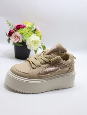 Buty sportowe damskie na płaskim (36-41) 8929 KHAKI