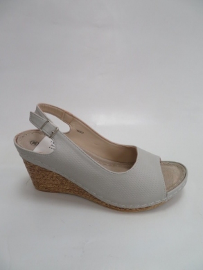 Sandały damskie na koturnie (36-41) 7AA2024 GREY