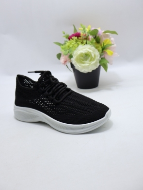 Buty sportowe damskie na płaskim (36-41) 26019-3 BLACK