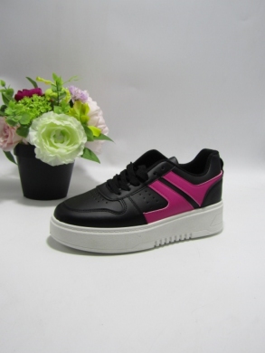 Buty sportowe damskie na płaskim (36-41) 9082 BLACK