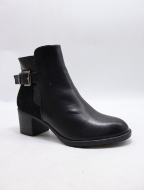 Botki damskie ocieplane na obcasie (36-41) H8-266A BLACK