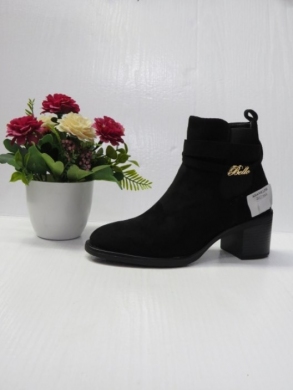 Botki damskie ocieplane na obcasie (36-41) 2617 BLACK
