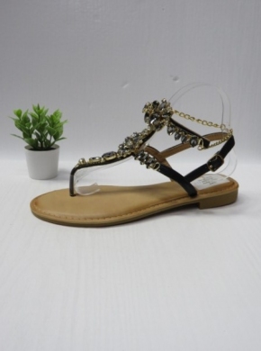 Sandały damskie na płaskim (36-41) TZ141 BLACK