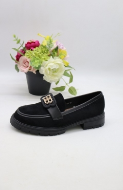 Mokasyny damskie na płaskim (36-41) 333-365 NOIR