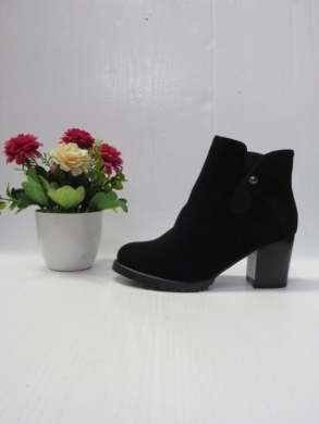Botki damskie ocieplane na obcasie (36-41) DJ0318 BLACK