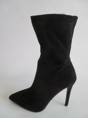 Botki damskie ocieplane na szpilce (36-41) 8011 BLACK