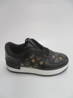 Buty sportowe damskie na płaskim (36-41) AB901 BL/BRO