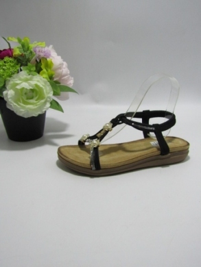 Sandały damskie na płaskim (36-41) LX2561 BLACK