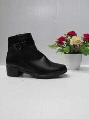 Botki damskie ocieplane na obcasie (37-42) 420-1 BLACK